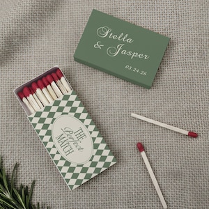 Personalized Perfect Match Matchboxes, Custom Wedding Favors, Bridal Shower, Engagement Party Decor, Guest Gifts, Rehearsal Dinner Keepsakes image 14