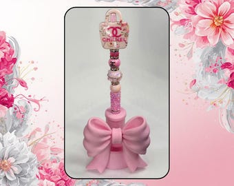Sweet Coquette Bow Fancy Pen Stand for Rhinestone and Beadable Pens