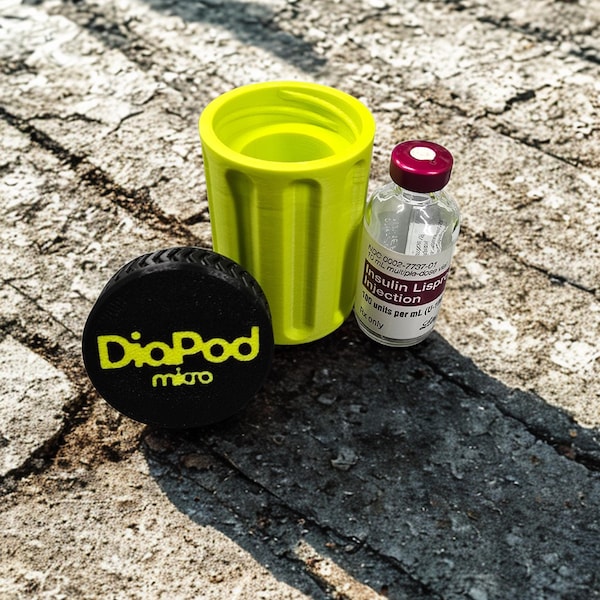 10 mL Insulin Vial Storage - DiaPod MICRO - The #1 Modular Diabetes Supply Holder Solution