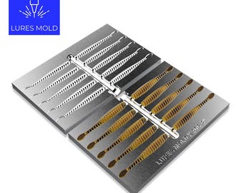 Bait DIY Fishing Mold Soft Plastisol Stickbait Nedbait K206 3inch 10cavity