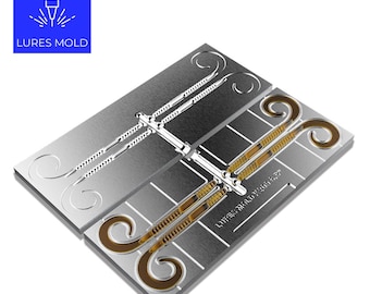 Bait DIY Fishing Mold Soft Plastisol Worm K209 6.5inch 4cavity