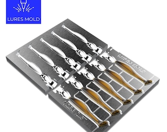 Bait DIY Fishing Mold Soft Plastisol Swimbait K236 2.5inch 5cavity
