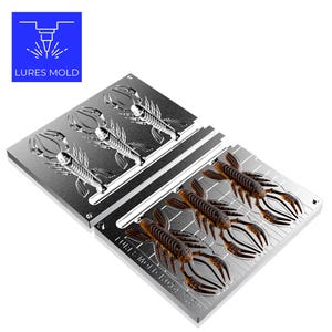Bait DIY Fishing Mold Soft Plastisol Creatures K014 3.8inch