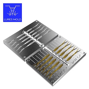 Bait DIY Fishing Mold Soft Plastisol Light Game K038 2.5inch