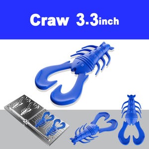 Craw Mold 3D Files: CNC & 3D Print Ready (STL, STP) - 3.3 inch