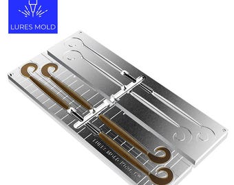 Hogs Spritzguss-Form Für Weiche Kunstköder – 10,2 Cm, Aus Langlebigem Steinpulver-Mix