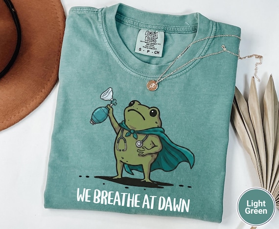Funny Frog Respiratory Therapist T-Shirt Breathing Respiratory Care Pulmonary RT Gift Healthcare Hero