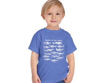 Sharks of the World toddler tee