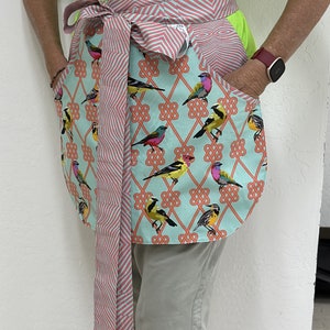 Deep Pocket All-Purpose Apron Kit Featuring Tula Pink Fabrics from Moon Garden