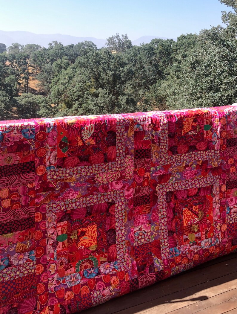 Kaffe Fassett Red Mosaic Quilt Kit Etsy