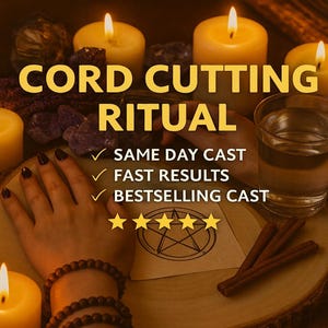 CORD CUTTING RITUAL, energy release, emotional healing, toxic detachment, spiritual cleanse, freedom spell