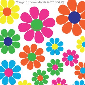 Hippie Flower Power Decals