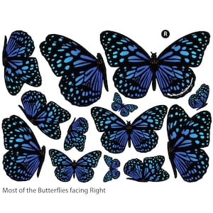 A Bevy of Blue Butterflies for your car