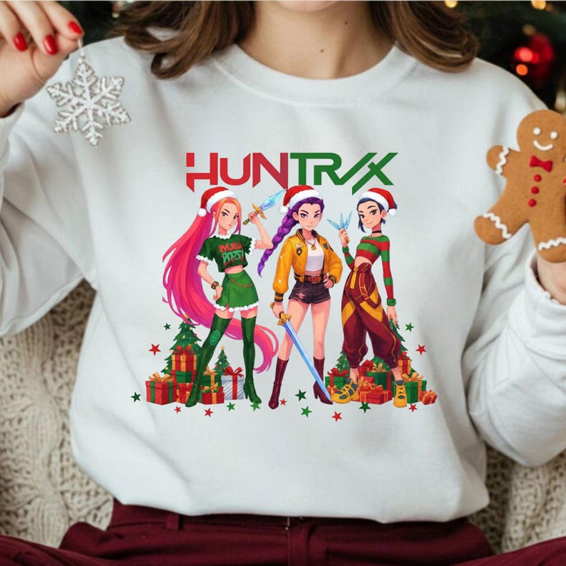 Huntrix Camiseta Feliz Cumpleaños – Merchandising Oficial De KPop Demon Hunters, Ligera Y Clásica, Ideal Para Fans De La Serie