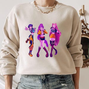 Huntrix Kpop Demon Hunters PNG SVG, Kpop Idol Group Shirt design,Girl Dinner Png,Saja Boys Girls Bands Png,Huntrix fans,Digital Download image 6