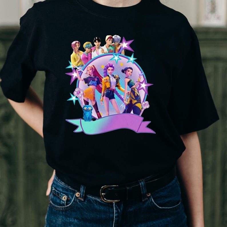Huntrix Kpop Demon Hunters PNG SVG, Kpop Idol Group Shirt design,Girl Dinner Png,Saja Boys Girls Bands Png,Huntrix fans,Digital Download image 4