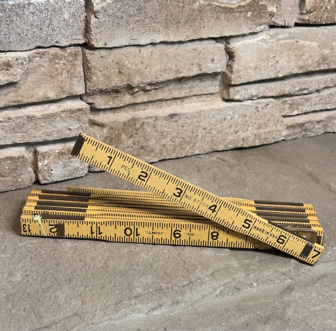 Wooden Folding Ruler -6 Ft - by PEC - Etsy
