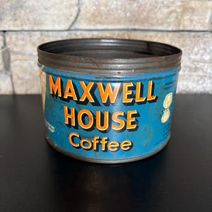 Vintage Maxwell House Coffee Tin - Etsy