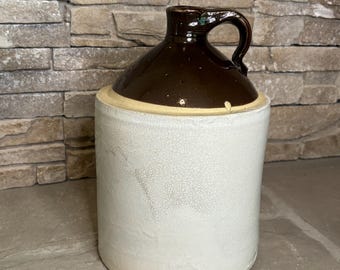 Antique Stoneware Moonshine Jug by John G. Burley Pottery Co.