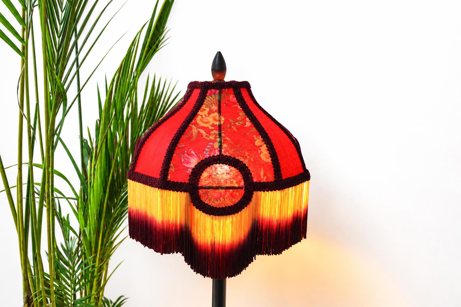 Victorian Red Lampshade - Etsy