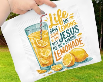 Jesus Makes Lemonade PNG: Christian Summer Sublimation Design (Digital Download)