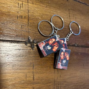 Custom Mini Book Keychain