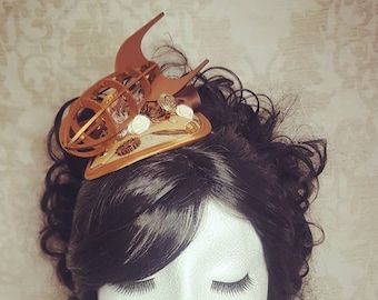Steampunk Fascinator, Steampunk Headband, Steampunk Hat  display picture 1
