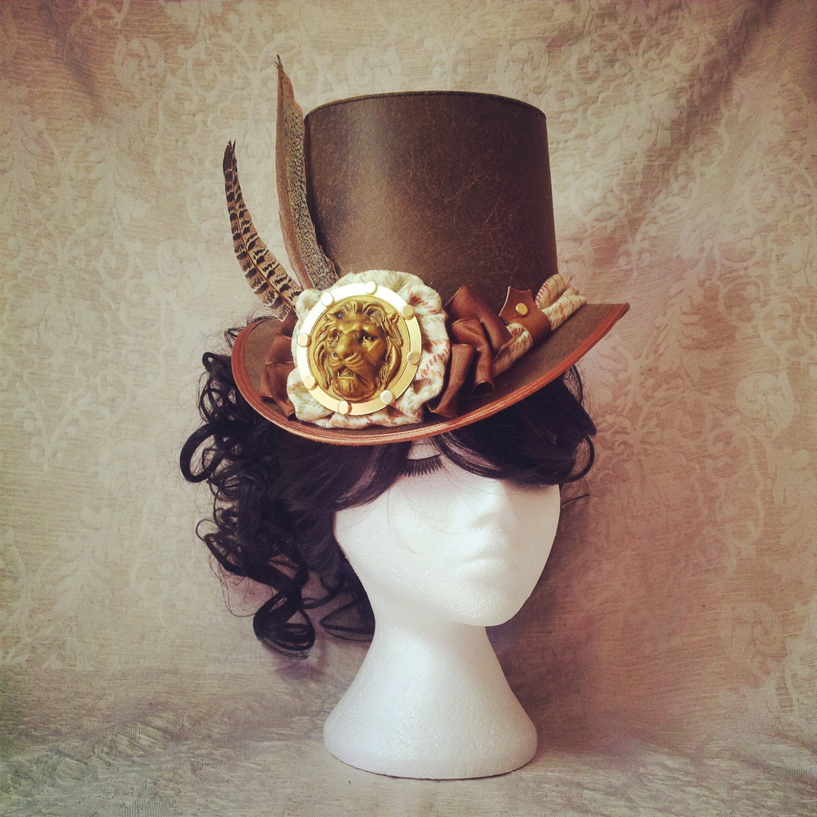 Top Hat Lion Tamer Steampunk Hat Festival Hat Steampunk Etsy