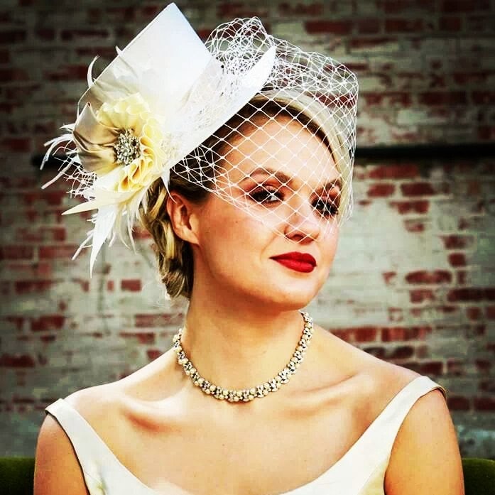Little hat sales with veil