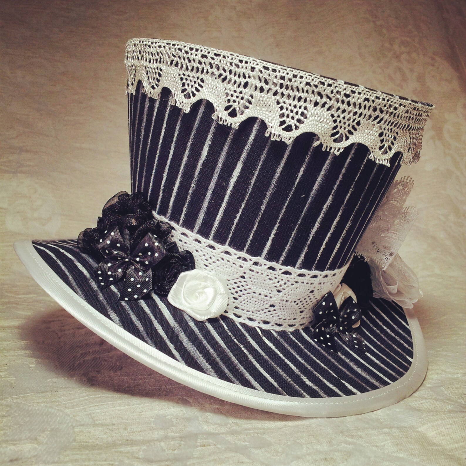 Skeleton Midi Top Hat Goth Hat Steampunk Hat Midi Top Hat Etsy UK
