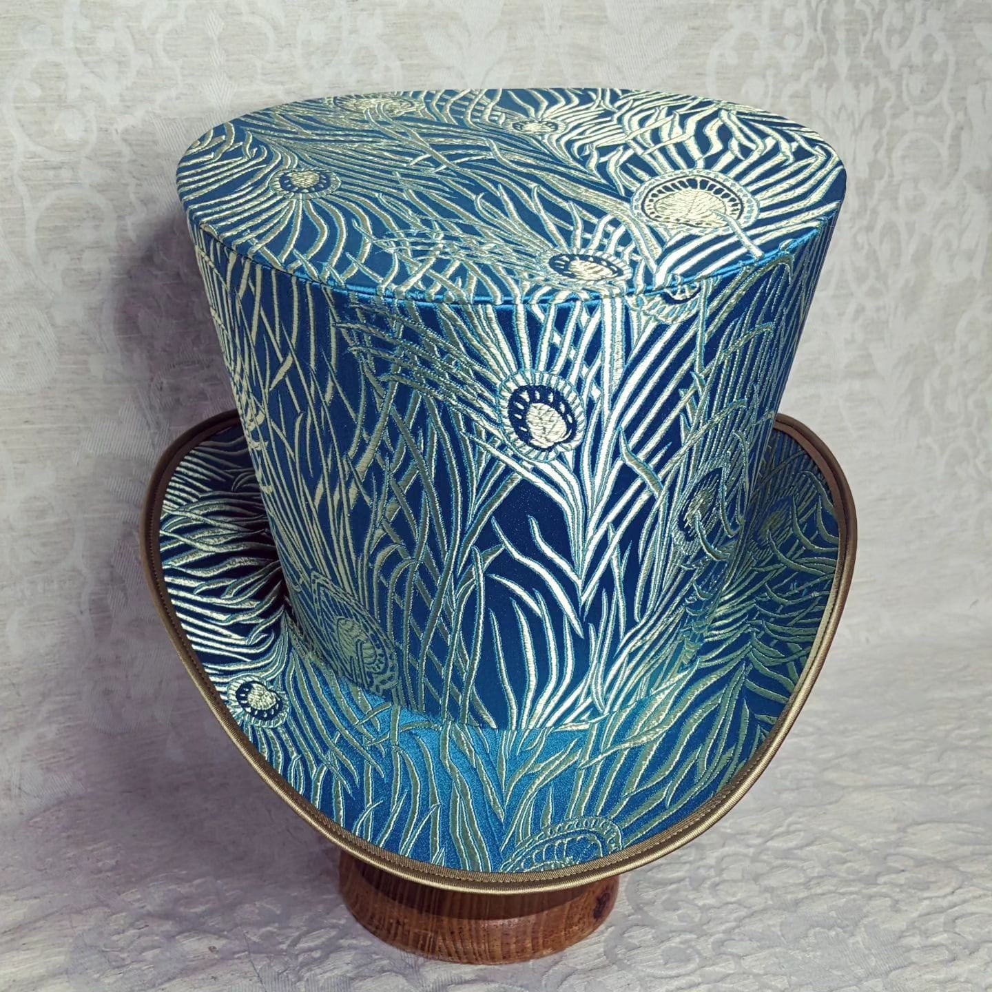 Turquoise Top Hat, Peacock Top Hat, Teal Top Hat, Festival 
