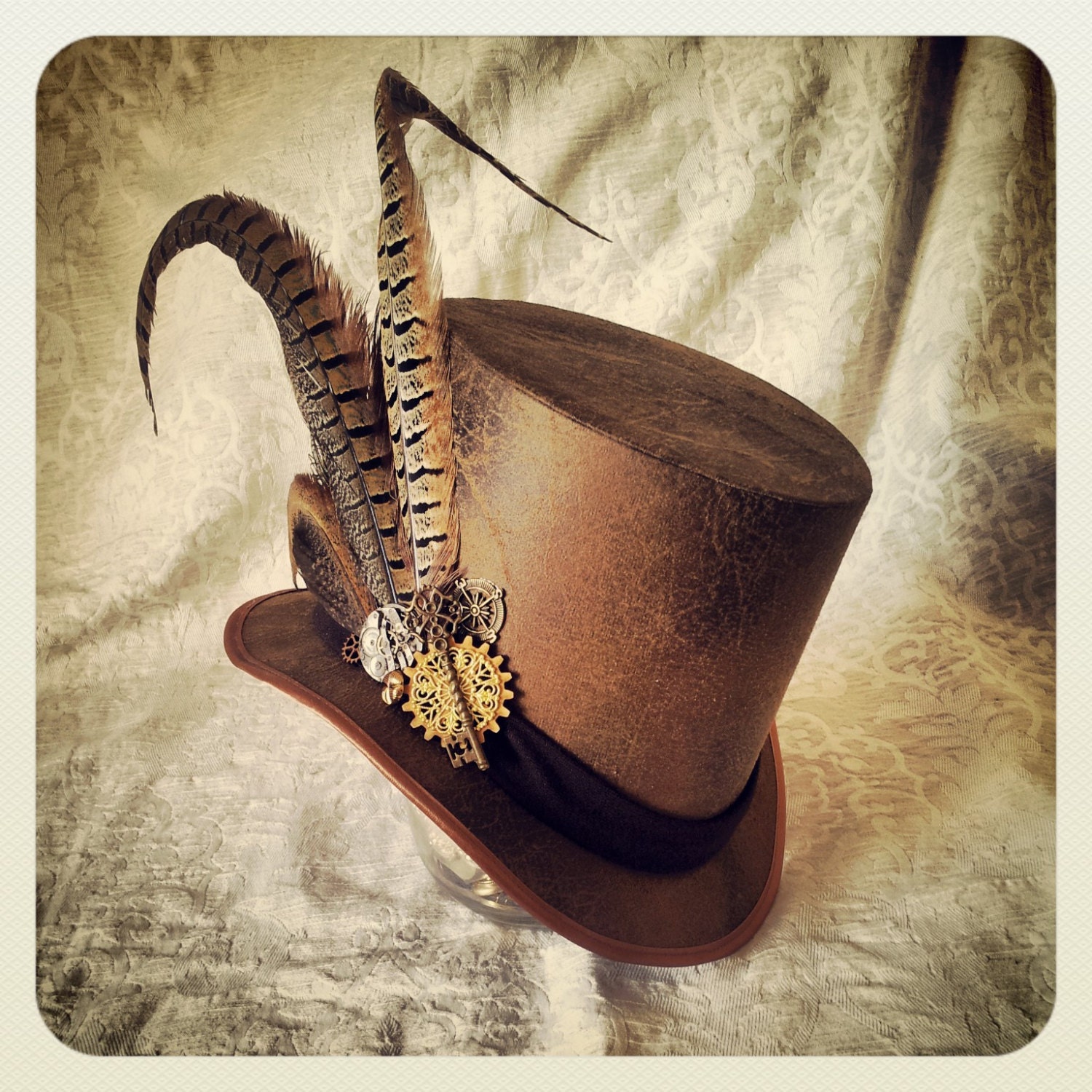 Sombrero Steampunk, sombreros de copa Steampunk para hombres con