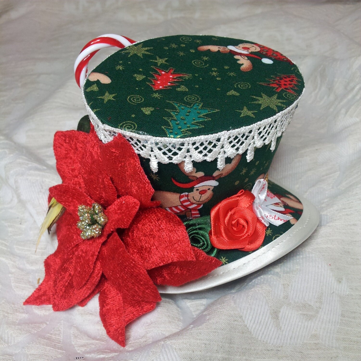 Christmas Fascinator Holiday Party Hat New Years Eve Hat Etsy