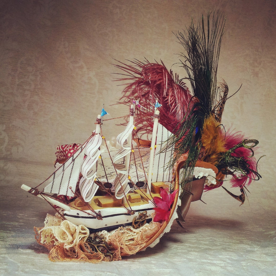 【一点物】 handmade pirate hat gothic Brazen Pirate Hat - the Night Walker of the Tides Tricorne