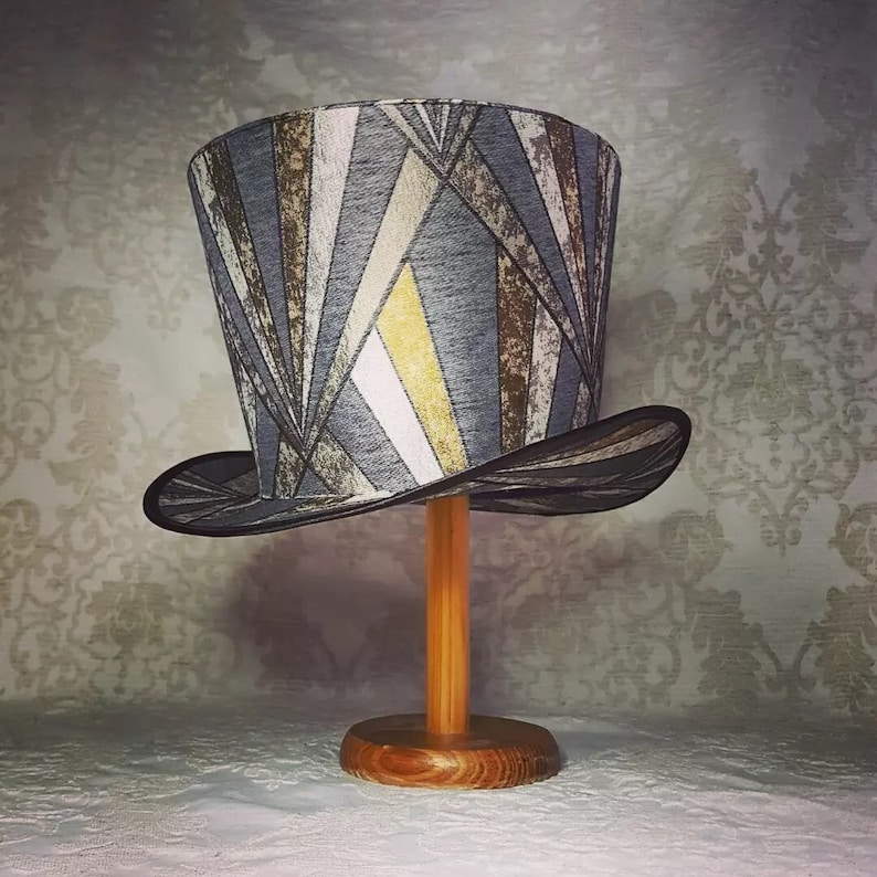 Art Deco Top Hat, Geometric Fabric, Steampunk Fashion - Etsy