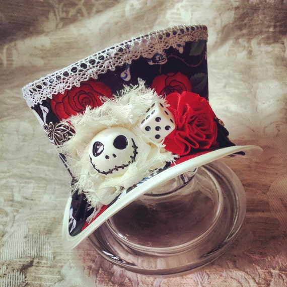 Mini Top Hat, Gothic Mini Hat, Steampunk Top Hat, Dark  display picture 1