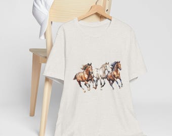 Running Wild Horse Tee | Western Graphic Shirt | Cowgirl Aesthetic Rodeo T-Shirt