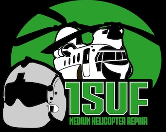 Army Aviation 15UF Sticker: CH-47 Chinook Helicopter Decal, Military Crew Chief Gift, Veteran Aviation Sticker.