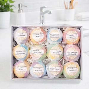12 Pack Lavender Bath Bomb WholeSale Imperfect BathBomb Gift Set for Women and Kids