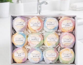 12-pack lavendelbadbomb grossist Imperfect BathBomb presentset för kvinnor och barn