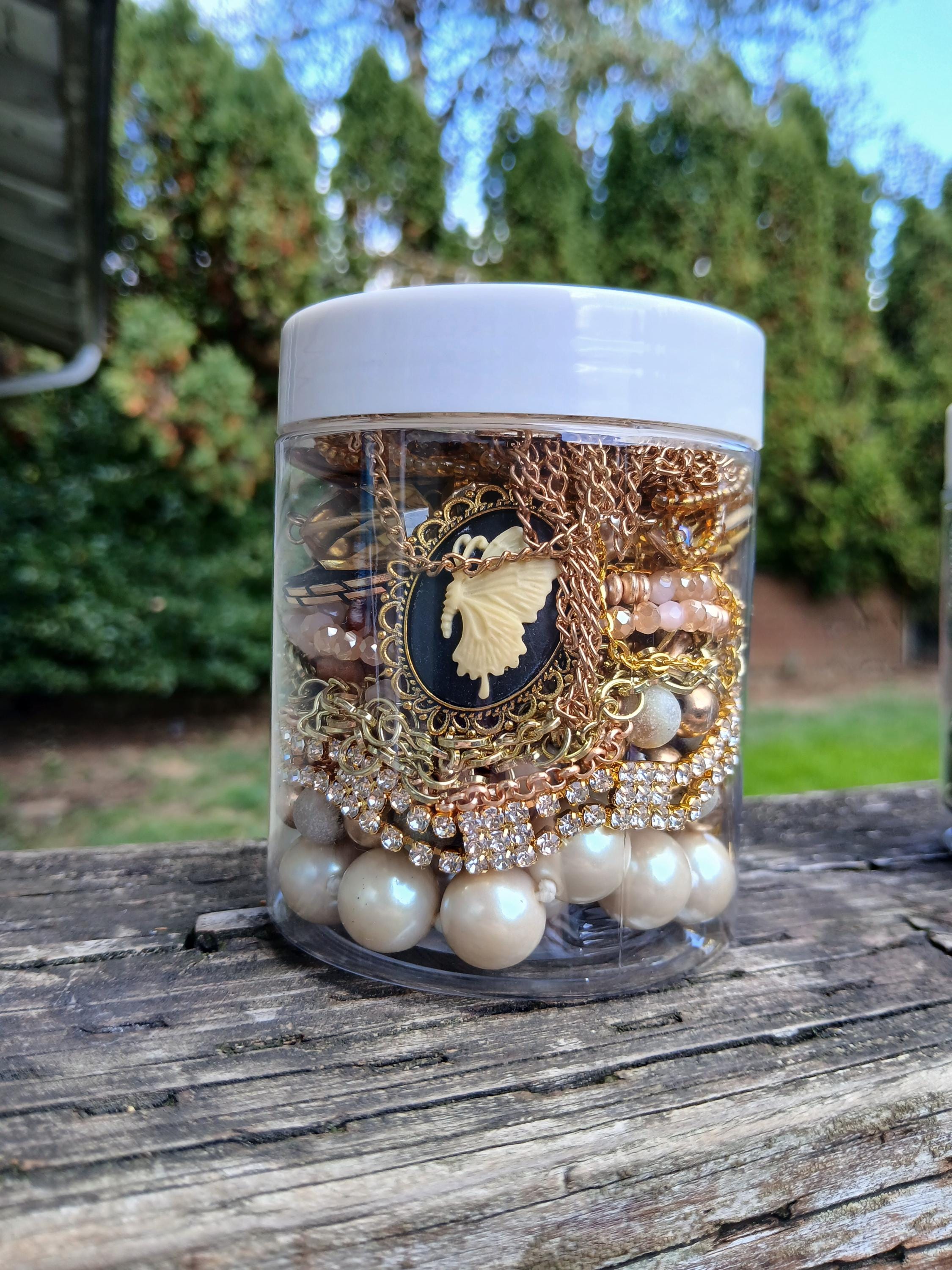 Gold Jewelry Jar