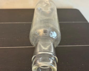 Vintage | Clear Glass Hollow Fillable Rolling Pin | 14.5" | Farmhouse | NO CAP