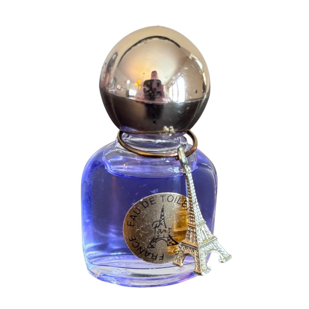 Silver Max Paris Vintage Paris France Eau De Toilette Mini Perfume Purple Eiffel Tower ...