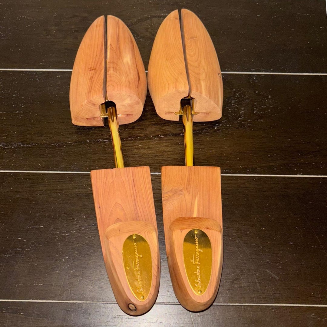 Men\'s dress shoes w/ cedar shoe trees. Ferragamo\'s Salvatore Ferragamo Solid Wood Luxury Shoe Trees | eBay main image 3