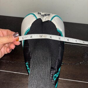Top Flite Aero | Driver Golf Club Headcover | Black White Teal | Knit Sock image 6