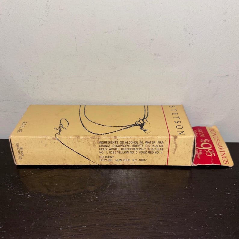 Stetson Cologne for Men 2.5 fl oz Eau de Toilette Spray Original Vintage Bottle image 4