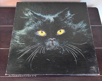 Puzzle vintage Springbok Midnight Black Cat del 1977, oltre 500 pezzi, codice PZL2068.