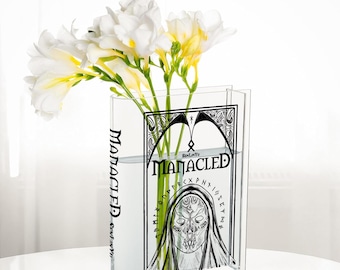 Vase livre avec des menottes, vase livre en céramique HP Fanfic, vase livre acrylique livresque