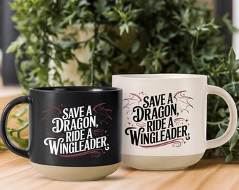 Xaddy Save A Dragon Ride A Wingleader Mug, Xaddy Mug, Fantasy Bookish Mug, Dragon Riders Mug, Book Lover Gift