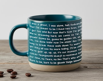 Custom Song Lyrics Coffee Mug